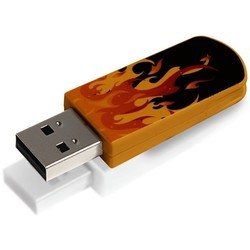 USB Flash (флешка) Verbatim Mini Elements 8Gb (оранжевый)
