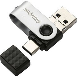 USB Flash (флешка) SmartBuy Trio 3-in-1 OTG 64Gb