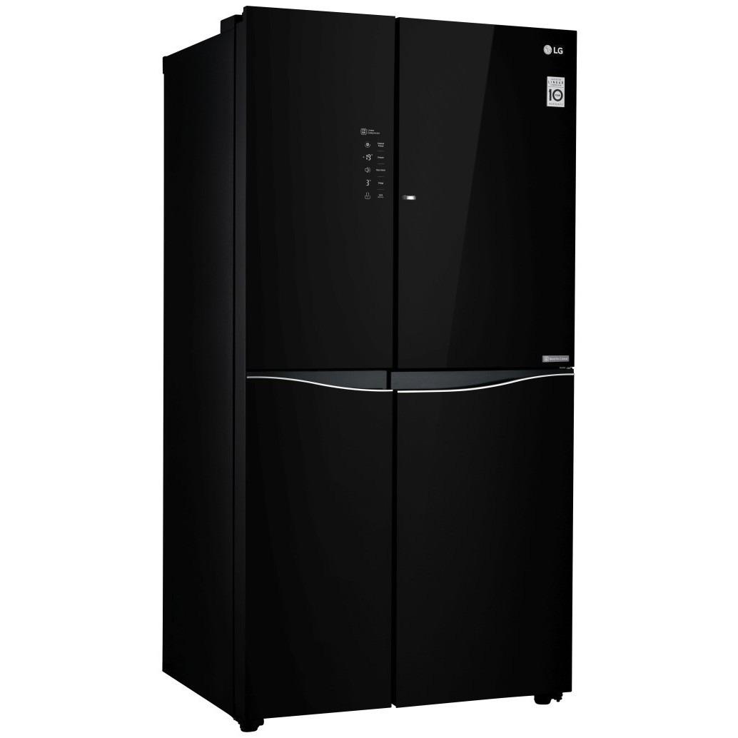 Холодильник черный с морозильником. Холодильник LG Side by Side черный. Холодильник LG Сайд би Сайд. Холодильник LG b422secl. Черный холодильник LG rf22.