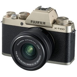 Фотоаппарат Fuji FinePix X-T100 Kit (золотистый)