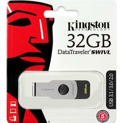 USB Flash (флешка) Kingston DataTraveler Swivl (черный)