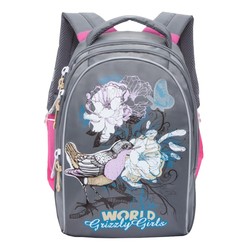 Школьный рюкзак (ранец) Grizzly RG-868-2 (серый)