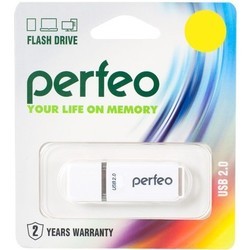 USB Flash (флешка) Perfeo C01 4Gb (белый)
