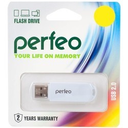 USB Flash (флешка) Perfeo C03 16Gb (белый)
