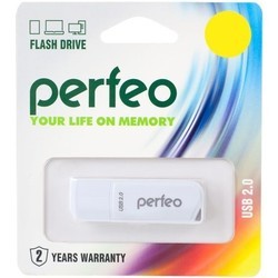 USB Flash (флешка) Perfeo C10 8Gb (белый)