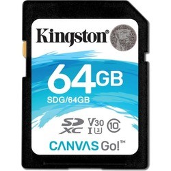 Карта памяти Kingston SDXC Canvas Go! 64Gb