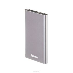 Powerbank аккумулятор Buro RB-10000-QC3.0-I&O (серебристый)
