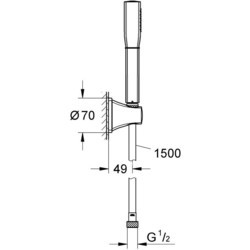Душевая система Grohe Grandera Stick 27993 (хром)