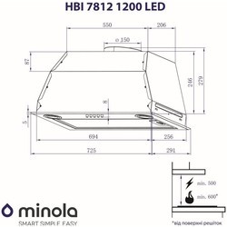 Вытяжка Minola HBI 7812