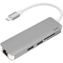 Картридер/USB-хаб WiWU USB-C Type Dock T4