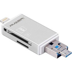 Картридер/USB-хаб Auzer USB-Lightning-Android ACR4