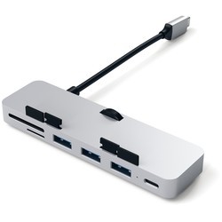 Картридер/USB-хаб Satechi Aluminum Type-C Clamp Hub Pro