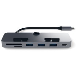 Картридер/USB-хаб Satechi Aluminum Type-C Clamp Hub Pro