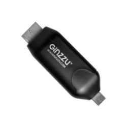 Картридер/USB-хаб Ginzzu GR-586UB