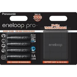 Аккумуляторная батарейка Panasonic Eneloop Pro 4xAA 2500 mAh + case