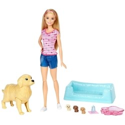 Кукла Barbie Newborn Pups and Pets FDD43