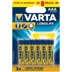 Аккумуляторная батарейка Varta LongLife 6xAAA