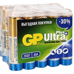 Аккумуляторная батарейка GP Ultra Plus 20xAAA