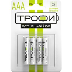 Аккумуляторная батарейка Trofi 4xAAA Eco Alkaline