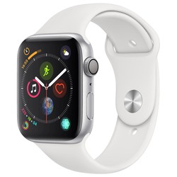 Носимый гаджет Apple Watch 4 Aluminum 44 mm (серебристый)