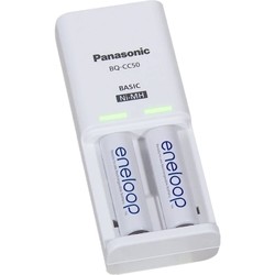 Зарядка аккумуляторных батареек Panasonic Compact Charger + Eneloop 2xAA 1900 mAh