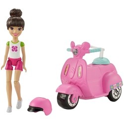 Кукла Barbie On The Go Pink Scooter FHV80