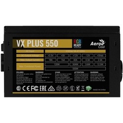 Блок питания Aerocool VX Plus 550 RGB