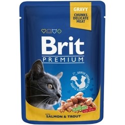 Корм для кошек Brit Premium Pouch Salmon/Trout 0.1 kg