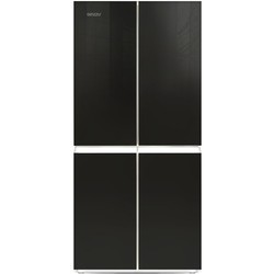 Холодильник Ginzzu NFK-425 Glass (черный)