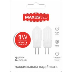 Лампочки Maxus 2-LED-206 1W 4100K G4 12V 2pcs