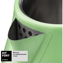 Электрочайник KITFORT KT-642 (розовый)