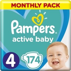 Подгузники Pampers Active Baby 4 / 174 pcs