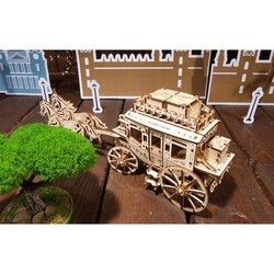 3D пазл UGears Stagecoach