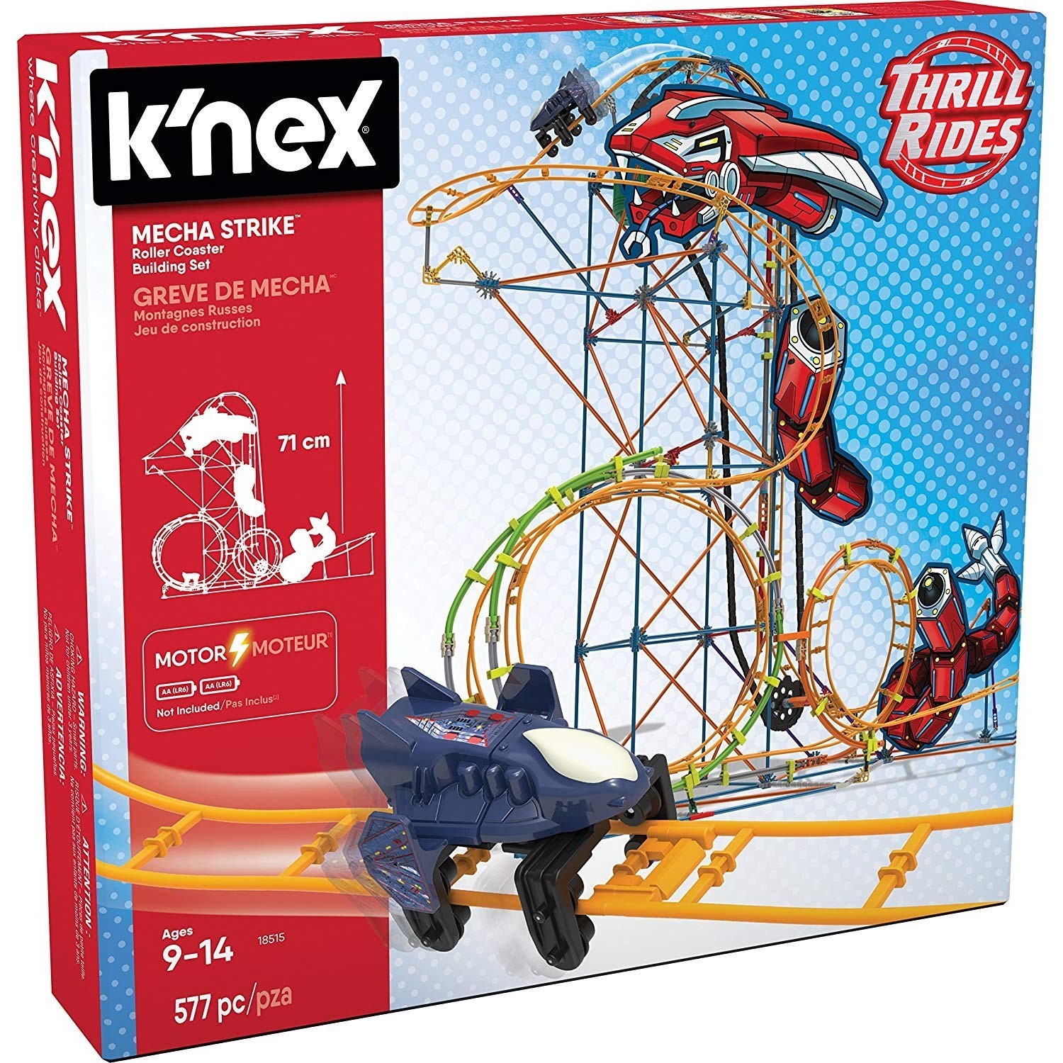 Компания Knex представляет конструктор Knex Mecha Strike Roller Coaster 185...