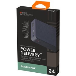 Powerbank аккумулятор InterStep PB24PD (черный)