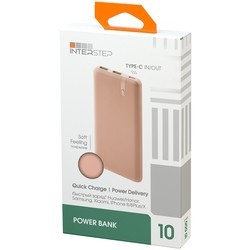 Powerbank аккумулятор InterStep PB1018PD (розовый)