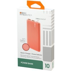 Powerbank аккумулятор InterStep PB1018PD (розовый)