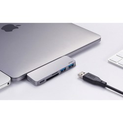 Картридер/USB-хаб WiWU Adapter T6