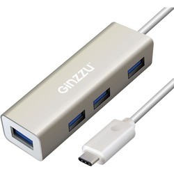 Картридер/USB-хаб Ginzzu GR-518UB