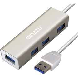 Картридер/USB-хаб Ginzzu GR-517UB