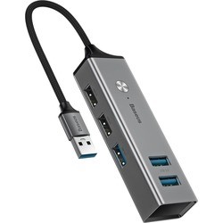 Картридер/USB-хаб BASEUS USB-A to 3xUSB 3.0 and 2xUSB 2.0