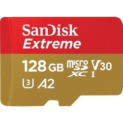 Карта памяти SanDisk Extreme V30 A2 microSDXC UHS-I U3 128Gb