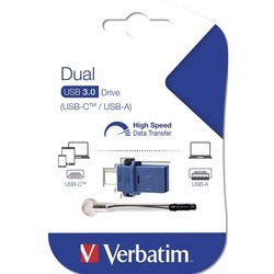 USB Flash (флешка) Verbatim Dual USB Drive Type-C