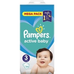 Подгузники Pampers Active Baby 3 / 124 pcs