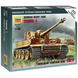 Сборная модель Zvezda German Heavy Tank Tiger I (1:100)