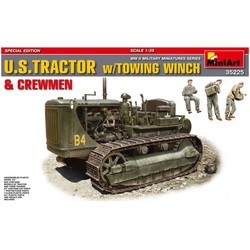 Сборная модель MiniArt U.S. Tractor w/Towing Winch and Crew (1:35)
