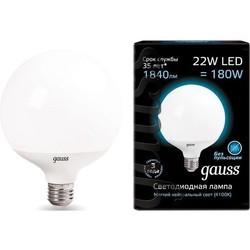 Лампочка Gauss LED G125 22W 4100K E27 105102222