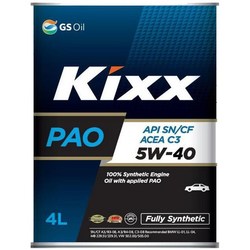 Моторное масло Kixx PAO 5W-40 4L