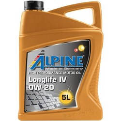 Моторное масло Alpine Longlife IV 0W-20 5L