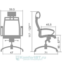 Компьютерное кресло Metta SkyLine KN-2 (C,Ch) (белый)